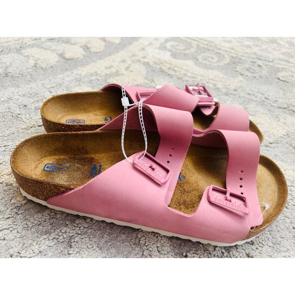 NWT❤️Birkenstock Arizona Soft Footbed Leather Sandal sz10/41 - Picture 6 of 9
